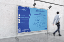 Load image into Gallery viewer, Zeta Amicae Step 'N Repeat Banner: Custom