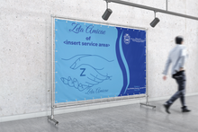 Load image into Gallery viewer, Zeta Amicae Step &#39;N Repeat Banner: Custom
